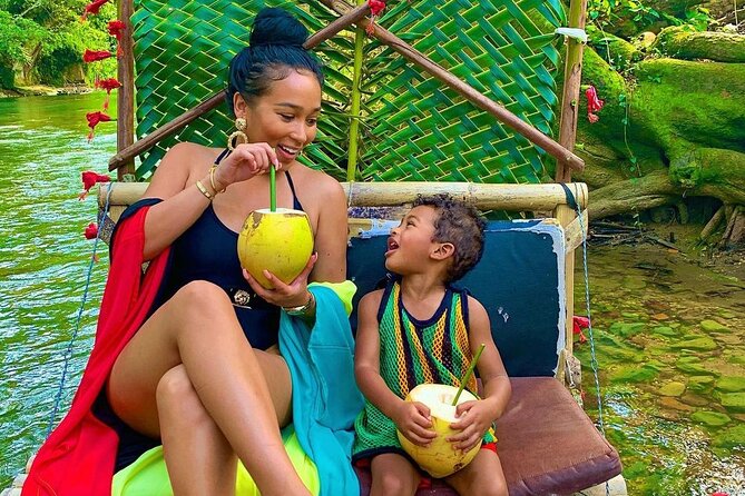 #1 Bamboo Rafting With foot Massage - Coconut, fruit, rum punch, and food