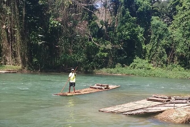 An Evening on the Lagoon: Martha Rafting, Luminous Lagoon and Falmouth Highlight - Floating through the Martha Brae rain forest