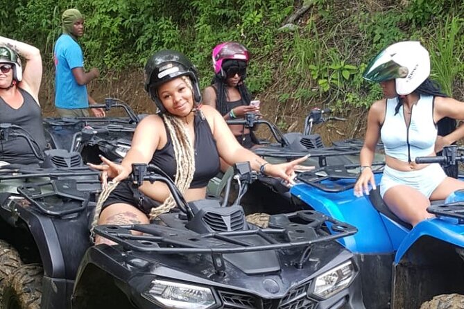 ATV and Bamboo Rafting with Transport from Montego Bay - The ATV ride through a jungle-like setting