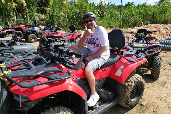 ATV Jungle Ride, Zipline and Ricks Cafe from Montego Bay - Jerk chicken, showers, and the useful mess afterward