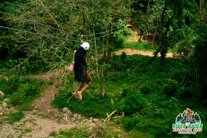 ATV Zipline Nature Walk Swing over Wishing River Kingston Jamaica - Starting at River Ryder Adventure Park in Temple Hill