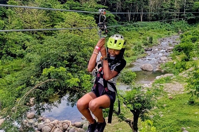 ATV Zipline Nature Walk Swing over Wishing River Kingston Jamaica - The swing over the Wishing River