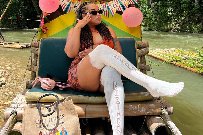 Bamboo Rafting and Limestone Massage in Montego Bay, Jamaica - Floating through Jamaica on a Lethe River bamboo raft