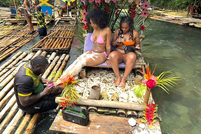 Bamboo Rafting, Catamaran Party Cruise and Snorkeling in Jamaica - A river beginning with bamboo and limestone