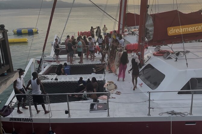 Bamboo Rafting, Catamaran Party Cruise and Snorkeling in Jamaica - Three hours on a catamaran near Seven Mile Beach