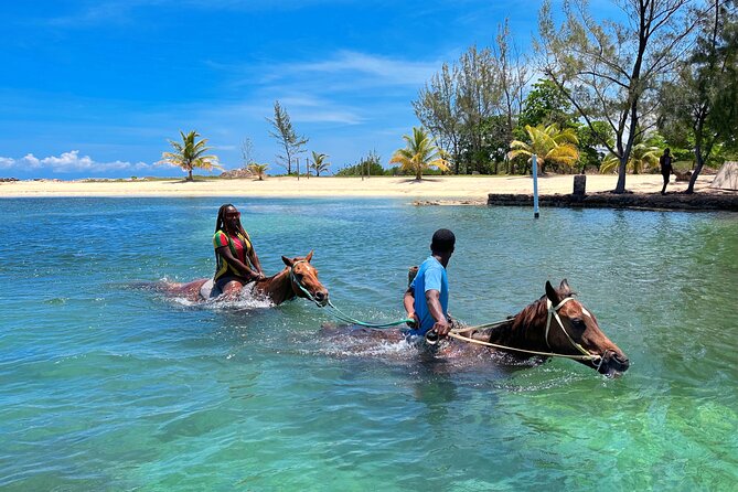 Bamboo Rafting & Horseback Ride n Swim Guided Tour in Montego Bay - Great River at Lethe: a quiet hour on bamboo