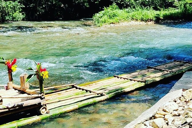 Bamboo Rafting, Limestone Foot Massage, Parasailing Private Tour - From river shade to an open Caribbean view