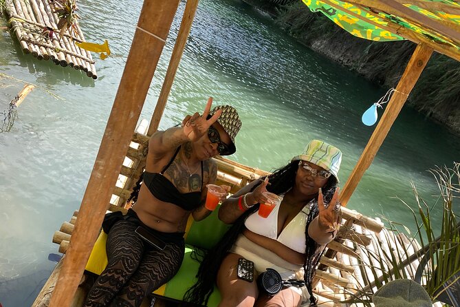 Bamboo Rafting Montego Bay - Boarding the bamboo raft with your assigned captain