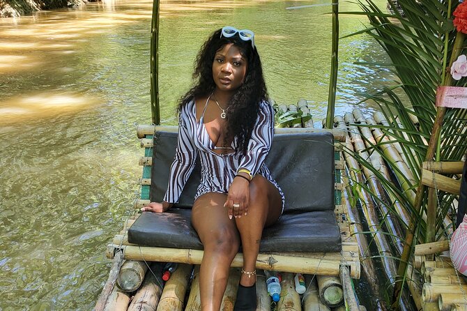 Bamboo rafting with limestone foot massage. - Coconut, sugar cane, and drinks on the water