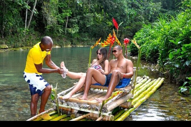 Bamboo rafting with Limestone Foot Massage free rum taste - Shopping and the listed Usain Bolt stop