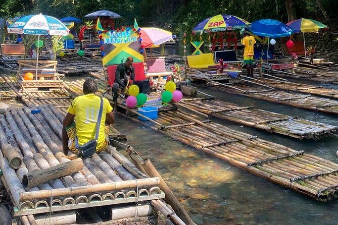 Bamboo Rafting with Limestone Massage and Private Pick up - Boarding the Bamboo Raft