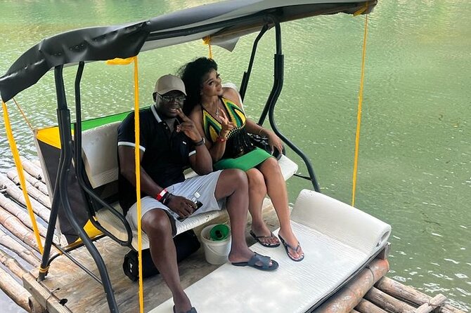 Bamboo River Rafting in Ocho Rios - Boarding the bamboo raft