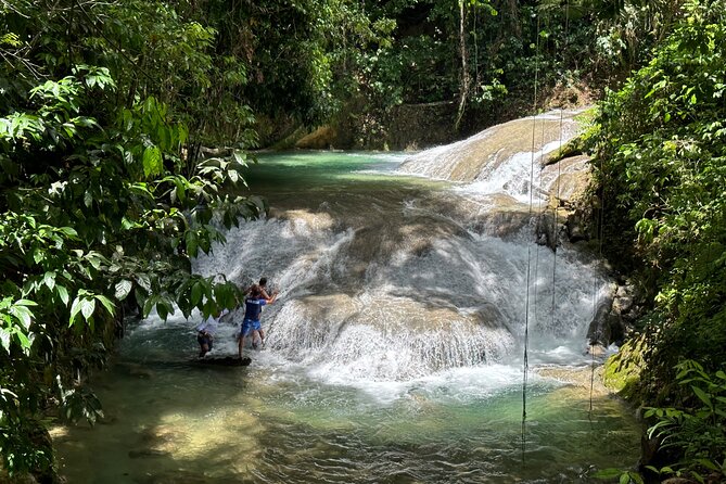 Benta River & Falls Private Tour From Montego Bay - Seven cascades beneath bamboo shade