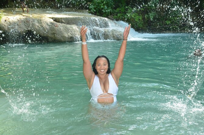 Blue Hole and Bamboo Rafting Ocho Rios - Blue Hole: pools, rope swings, and limestone walls