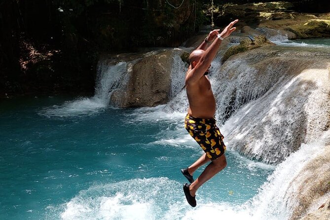 Blue Hole and Dunns River Falls the Number One Rated Excursions - Dunn’s River Falls and the famous 600-foot climb