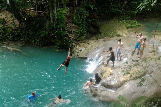 Blue Hole and River Tubing from Montego Bay - Road views through Ocho Rios and White River