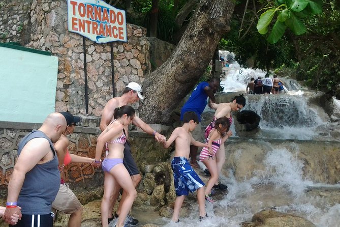 Blue Hole, Dunn's River Falls Luminous Lagoon Excursion From Montego Bay - Dunn’s River Falls: start with Jamaica’s famous cascade