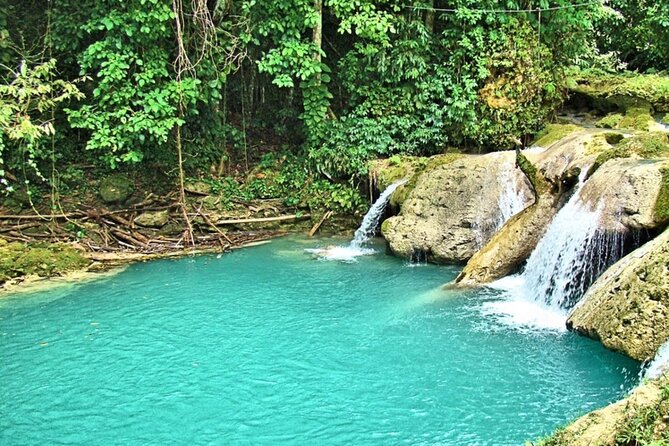 Blue Hole & Konoko Falls Park Combo Tour from Montego Bay - Scotchies Jerk Centre as the food stop
