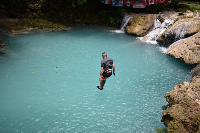 Blue Hole plus Secret Falls & Dunn's River Falls from Grand Palladium - Blue Hole and Secret Falls in the hills