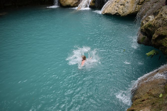Blue Hole plus Secret Falls & Dunn's River Falls from Grand Palladium - Who will enjoy this most