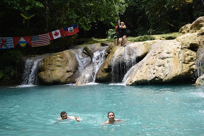 Blue Hole plus Secret Falls & Dunn's River Falls from Grand Palladium - The north coast road from Lucea