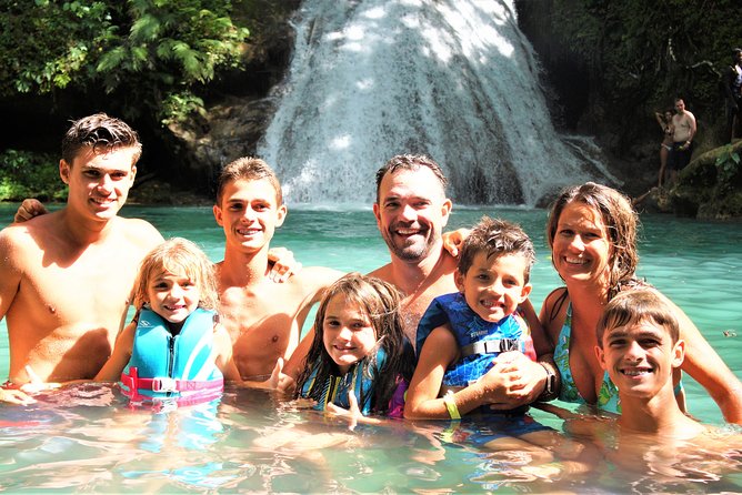 Blue Hole, Secret Falls, and Dunn's River Falls Combo Day-Trip - Dunn’s River Falls Requires Steady Feet