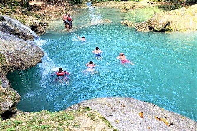 Blue Hole & Secret Falls Day-Trip with Shopping from Grand Palladium - The short walk to Secret Falls