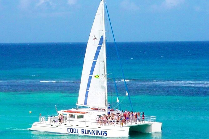 Catamaran Party Cruise and Snorkeling from Montego Bay - Margaritaville brings slides, food, and extra spending