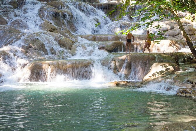 Chuck Norris Secret Falls and Dunn's River Falls - Blue Hole Secret Falls and its rope swings