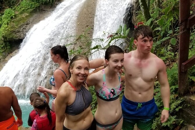 Chuck Norris Secret Falls/Blue Hole - The climb beside the cascades