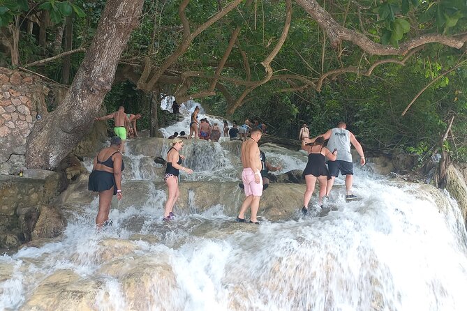 Custom COMBO to Mystic Mountain, Dunns River Falls & Blue Hole - Dunns River Falls meets the Caribbean