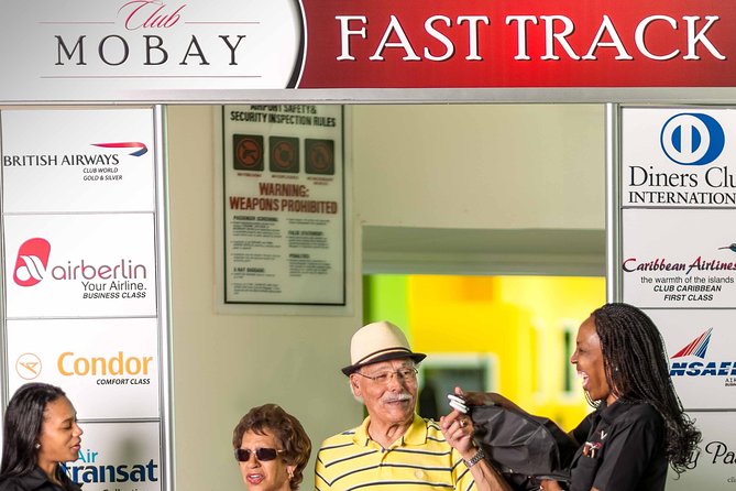 Departure Shuttle to Airport, Club Mobay Fast Track & VIP Lounge Combo - Key points at a glance