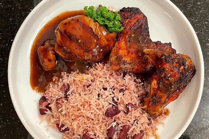 Dinner or Lunch with Pickup from Montego Bay - Jerk chicken, pork, festival, and your own order
