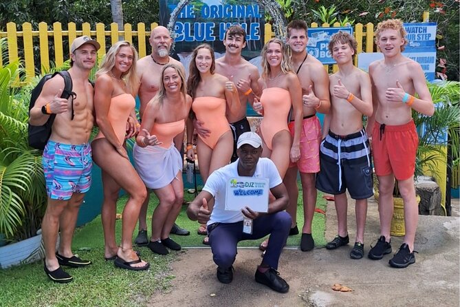 Dunn's River Falls and Blue Hole tour from Montego bay. - Climbing Dunn’s River Falls from the beach