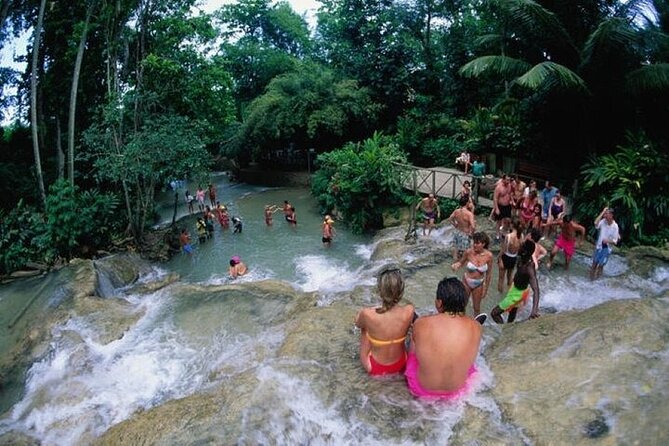 Dunn's River Falls and Bob Marley Mausoleum - Dunn’s River Falls, from limestone steps to sea