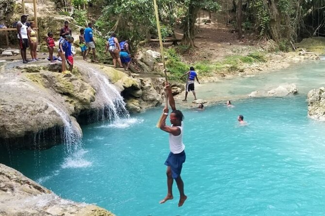 Dunn's River Falls, Blue Hole, Bamboo Rafting, Horseback Combo - A full Jamaican day from Ocho Rios