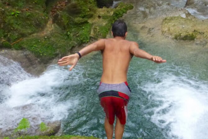 Dunn's River Falls, Blue Hole, Bamboo Rafting, Horseback Combo - Blue Hole, rope swings, and jungle pools