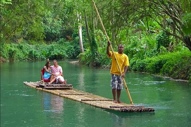 Dunn's River Falls, Blue Hole, Bamboo Rafting, Horseback Combo - A Jamaican lunch with real choices