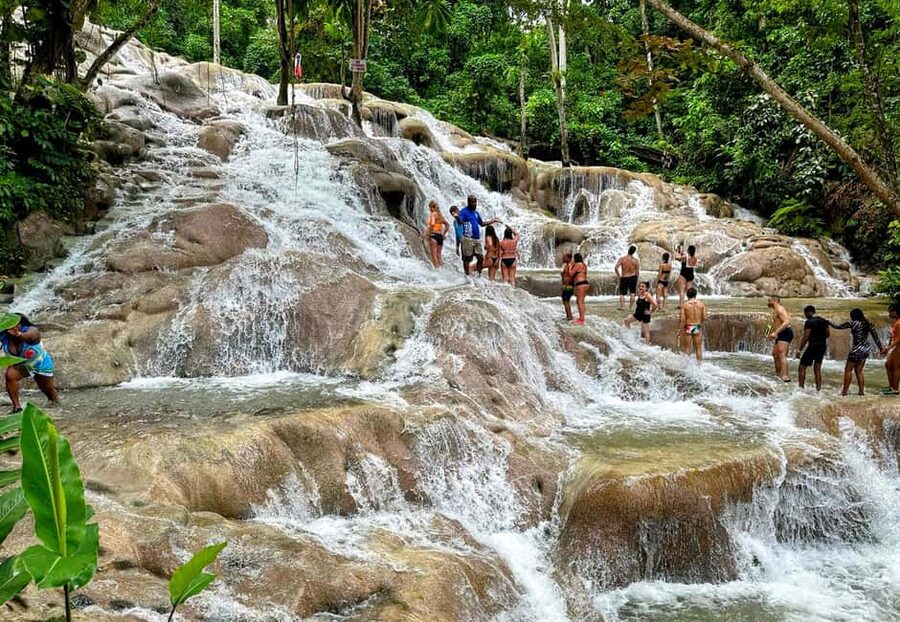 Dunn's River Falls, Bob Marley 9 Mile - Optional Lagoon Tour - The Luminous Lagoon turns the evening blue-green