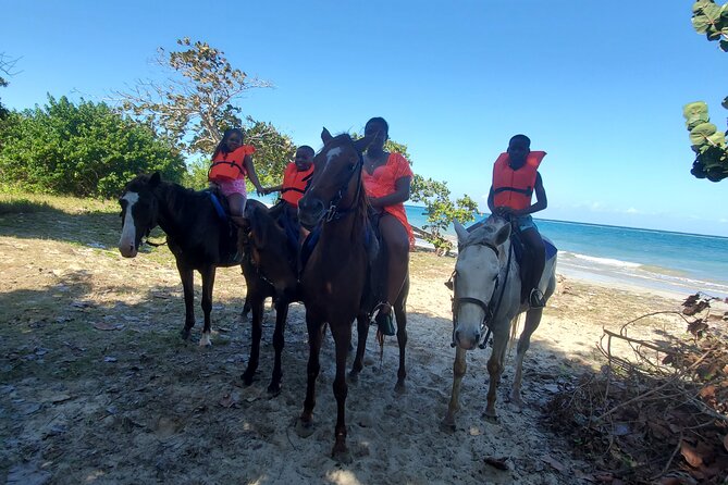 Dunn's River Falls Climb, Zipline and Horseback Riding Private Tour - Dunns River Falls, where the path is made of water