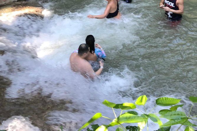 Dunn's River Falls From Montego Bay - Swimming at the white-sand beach