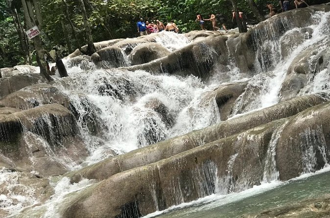 Dunns River Falls Experience from Montego Bay Resorts - Private transport, public attraction
