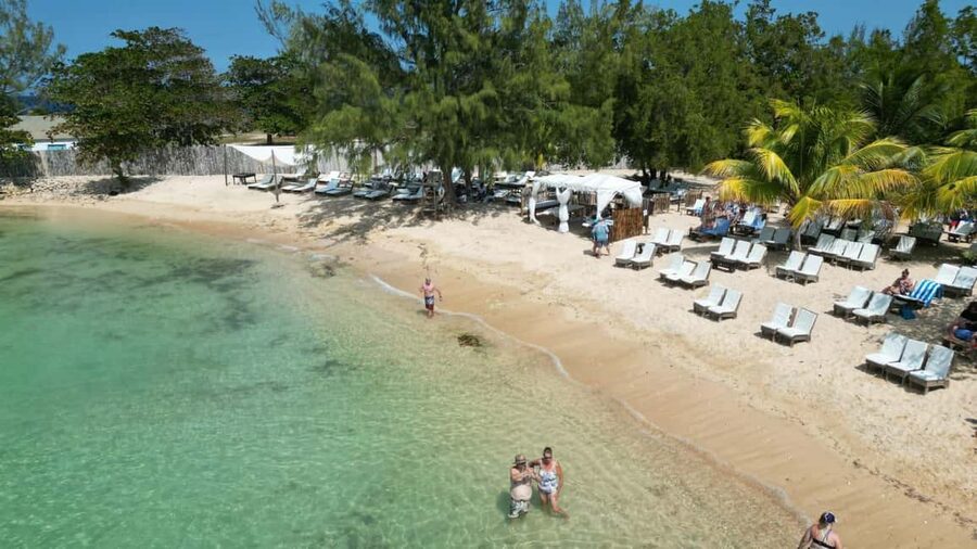 Falmouth: Bamboo Beach Club & Dunn's River Falls - Lunch, drinks, and beach time at Bamboo Beach Club