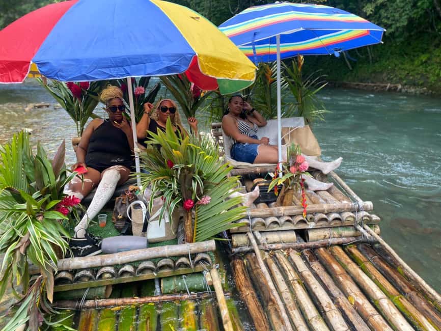 From Montego Bay: Bamboo Rafting & Limestone Massage Tour - What the 30-foot bamboo raft is really like