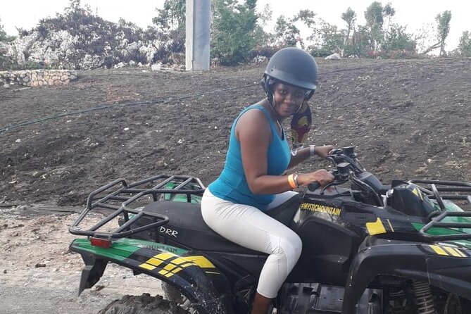 Full Day ATV, Ricks Café, Beach and Shopping Tour from Montego Bay - Green Island ATV ride: prepare to get muddy