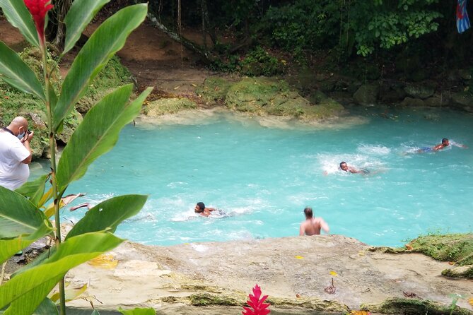 Horseback Ride, Bamboo Rafting and Bluehole/Secret Falls Tour from Montego Bay - Floating the White River by bamboo raft