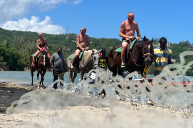 Horseback Riding and Swimming then Dunn's River Falls - What the driver adds to the day