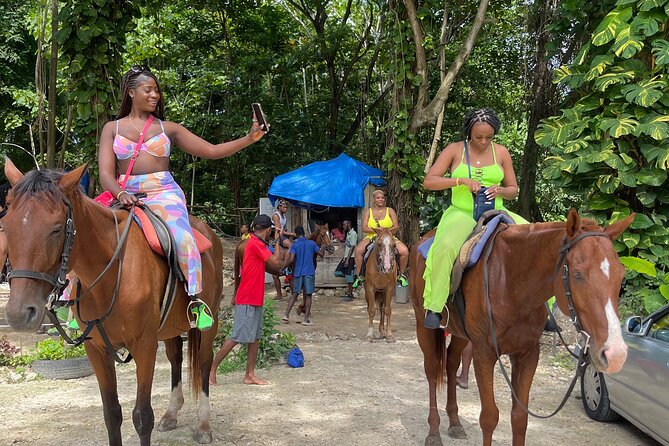 Horseback Riding and Swimming then Dunn's River Falls - Starting on horseback at the beach
