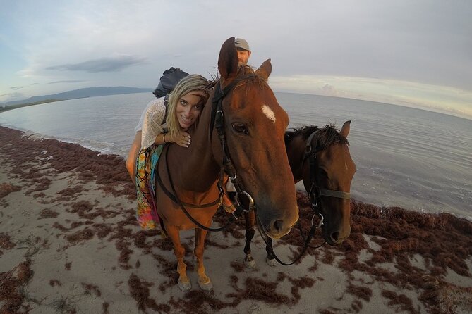 Horseback “SPECIAL”- Negril’s Beach Ride N’ Swim with Free photos/videos - A slow trail ride through plants and birdlife