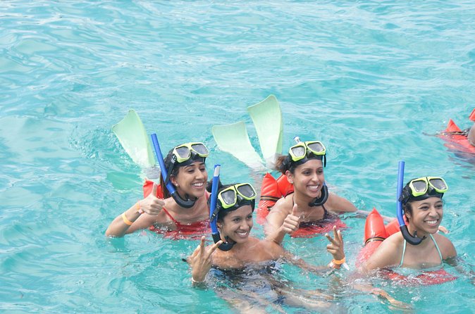 Jamaica Dunn's River Falls Party Cruise with Snorkeling - Lunch begins near Mahogany Beach